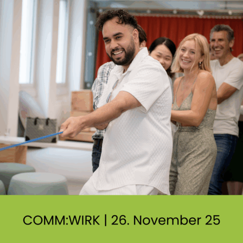 Mit Mitgliedschaft  COMM:WIRK 26. November 2025 (interaktives Netzwerktreffen)